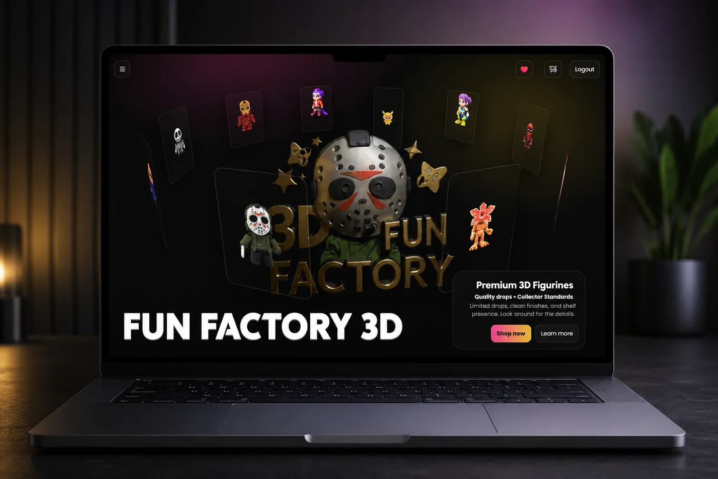 Construction, interiors, and local brand website preview